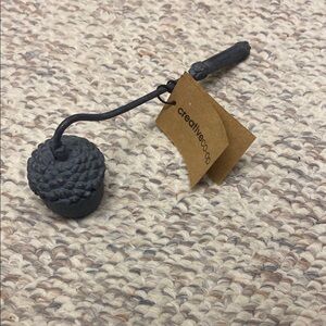Creative Co-Op Black Acorn Candle Snuffer
